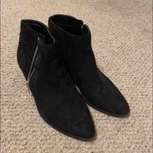 Black ankle booties